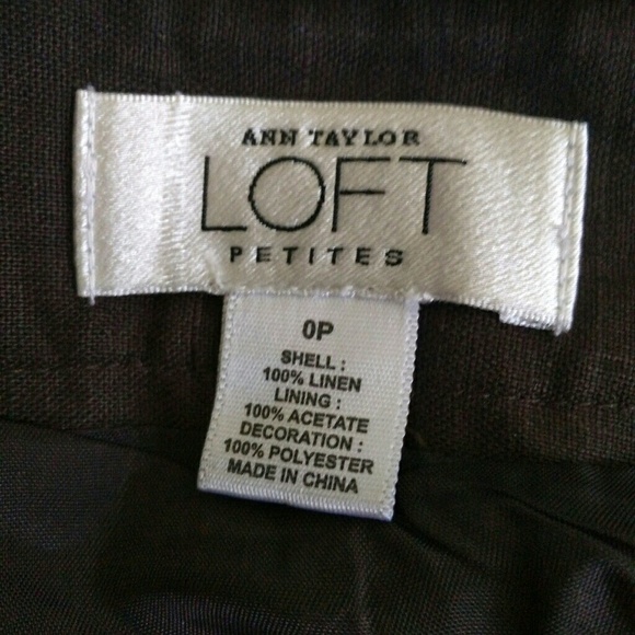 Ann Taylor LOFT, Linen Skirt, Size 0 Petite - Picture 5 of 7